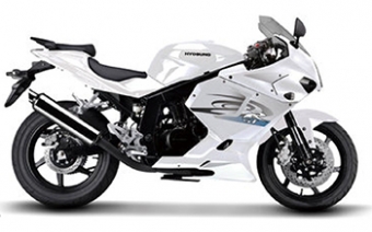 Hyosung GT 125 Comet uitlaat