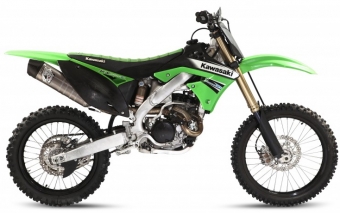 Kawasaki KX 250 F uitlaat.