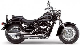 kawasaki VN 800 Classic uitlaat