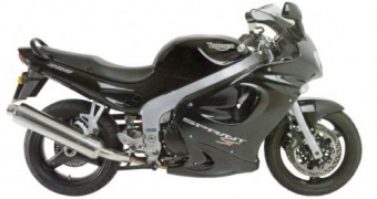 Triumph Sprint ST uitlaat