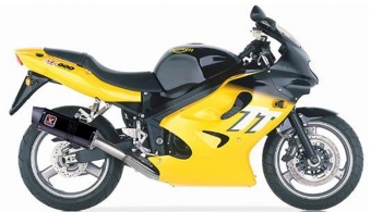 Triumph TT 600 uitlaat