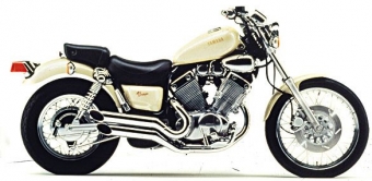 Yamaha XV 535 Virago uitlaat
