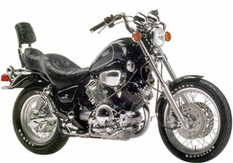 YAMAHA XV 750 VIRAGO uitlaat