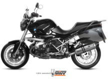 Mivv Speed Edge RVS met Carbon Endcap Slip-on Einddemper met E-keur BMW R 1200 R 2011 2014