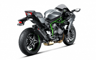 Akrapovic Slip-On Line Carbon Einddemper zonder E-keur Kawasaki Ninja H2 2015 2020
