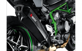 Akrapovic Slip-On Line Carbon Einddemper zonder E-keur Kawasaki Ninja H2 2015 2020