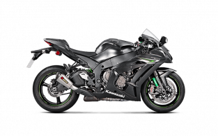 Akrapovic Slip-On Line Titanium Short Einddemper zonder E-keur Kawasaki Ninja ZX-10R / RR 2016 2020