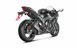 Akrapovic Slip-On Line Titanium Short Einddemper zonder E-keur Kawasaki Ninja ZX-10R / RR 2016 2020