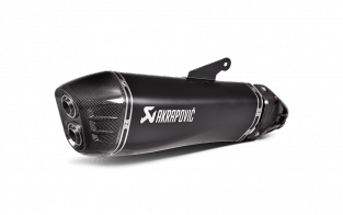Akrapovic Slip-on Line Titanium Black Einddemper met E-keur Kawasaki Ninja H2 SX 2018 2020