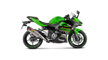 Akrapovic Slip-on Line Titanium Einddemper met E-keur Kawasaki Z 400 2019 2020