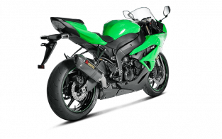 Akrapovic Slip-On Line Carbon Einddemper zonder E-keur Kawasaki Ninja ZX-6R / 636 2009 2020