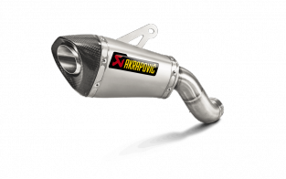 Akrapovic Slip-On Line Titanium Short zonder E-keur Kawasaki Z900 2017 2019