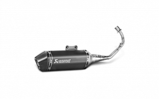 Akrapovic Racing Line RVS Black Compleet Uitlaatsysteem met EURO4 Keuring Vespa Sprint 150ie 3V 2017 2020
