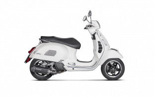 Akrapovic Slip-On Line RVS Black Einddemper met E-keur Vespa GTS 125 2017 2020