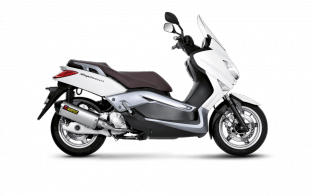 Akrapovic Slip-On Line RVS met E-keur MBK Skycruiser 125 2008 2011