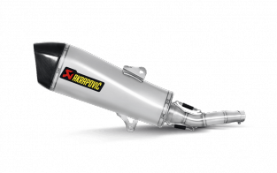 Akrapovic Slip-On Line RVS met E-keur MBK Evolis 400 2013 2016