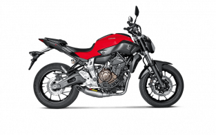 Akrapovic Racing Line Titanium Compleet Systeem met E-keur Yamaha MT-07/FZ-07 2014 2020