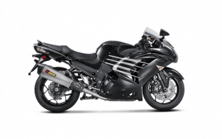 Akrapovic Slip-On Line Titanium Einddemper Set met E-keur Kawasaki ZZR1400 / ZX14R 2012 2020