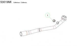 Arrow voorbocht voor Arrow Reflex 2.0 Eindemper Suzuki Sixteen 150 2009 2014