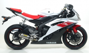 Arrow Thunder Aluminium met RVS Endcap Yamaha YZF-R6 2006 2016