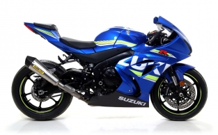 Arrow X-Kone RVS Carbon Endcap Suzuki GSX-R 1000 2017