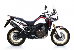 Arrow Maxi Race-Tech Aluminium Dark Slip-on Einddemper met E-keur Honda CRF1000L Africa Twin 2016 > 2019