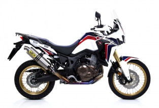 Arrow Maxi Race-Tech Titanium Slip-on Einddemper met E-keur Honda CRF1000L Africa Twin 2016 > 2019