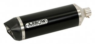 Arrow Compleet uitlaatsysteem met Thunder Aluminium Dark Einddemper met E-keur Yamaha Tracer900 2015 2020
