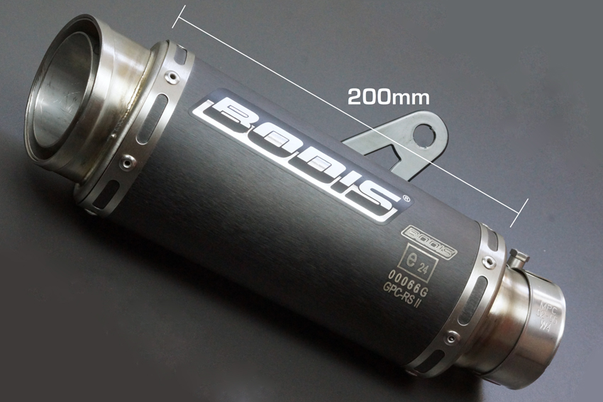 Bodis GPC-RS II RVS Black Einddemper Set met E-keur Kawasaki Z 1000 2010 2016