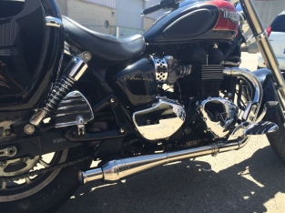 Endy Pipeline RVS Slip-on Set Triumph America 2007-2015