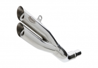 Hurric Pro 2 RVS Polished Slip-on Einddemper met E-keur Suzuki GSX-S750 2017 2018