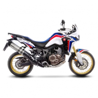 Leovince LV One Evo Slip-on RVS Einddemper met E-keur Honda CRF 1000 L AFRICA TWIN 2016 2019