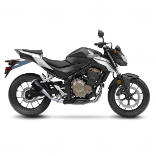 Leovince LV-10 Black RVS Slip-on Einddemper zonder E-keur Honda CB 500 F 2016 > 2020