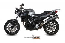 Mivv Speed Edge RVS Black Slip-on BMW F 800 R 2009 >