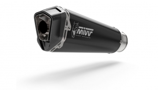 Mivv Delta Race RVS Black Slip-on Einddemper met E-keur Ducati Multistrada 1200 2015 > 2017