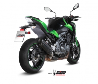 Mivv Suono Steel Black Slip-on Einddemper met E-keur Kawasaki Z900 2017 > 2019