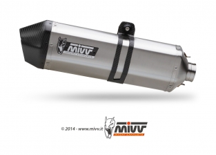 Mivv Speed Edge RVS met Carbon Endcap Slip-on Einddemper met E-keur BMW R 1200 GS 2008 2009