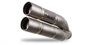 Mivv Double Gun Titanium Einddemper met E-keur Yamaha MT-03 2016 > 2020