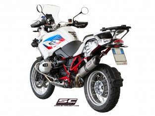 SC Project Oval Titanium Slip-on Einddemper met E-keur BMW R1200GS 2010 > 2012