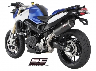 SC Project Oval Matt Carbon Slip-on Einddemper met E-keur Euro3 BMW F800R 2015 2019