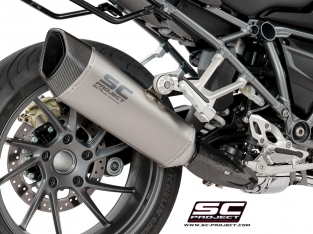 SC Project SC1-R Titanium Slip-on Einddemper met Euro4 Keuring BMW R1200R 2017 > 2018