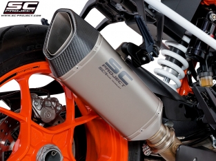 SC Project SC1-R Titanium Slip-on Einddemper met Euro4 Keuring KTM 1290 Super Duke R 2017 > 2019