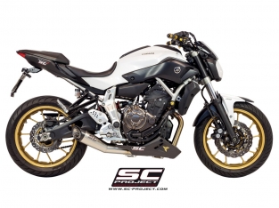 SC Project S1 RVS Compleet 2-1 Systeem Yamaha MT07 2013 2016