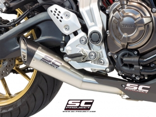 SC Project S1 RVS Compleet 2-1 Systeem Yamaha MT07 2013 2016