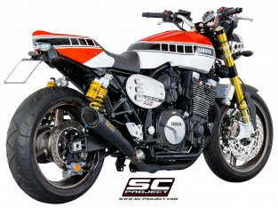 SC Project S1 RVS Black Slip-on Yamaha XJR1300 / Racer 2015 2017