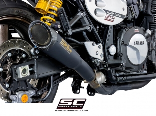 SC Project S1 RVS Black Slip-on Yamaha XJR1300 / Racer 2015 2017