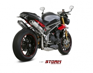 Storm by Mivv GP RVS High-up Set Triumph Speed Triple 2016-2017