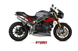 Storm by Mivv GP RVS High-up Set Triumph Speed Triple 2016-2017