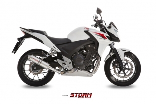 Storm by Mivv GP RVS Slip-on met E-keur Honda CB 500 F 2013 2015