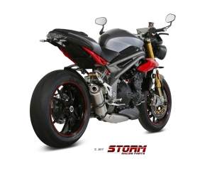 Storm by Mivv GP RVS Low Down Triumph Speed Triple 2016-2017